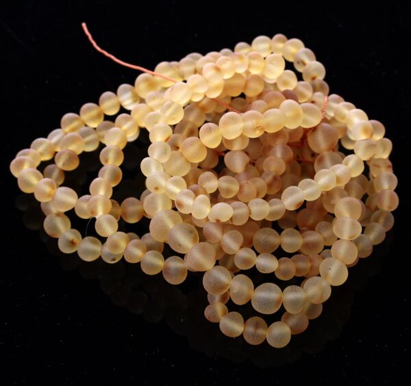 10 Raw Honey BAROQUE Baltic amber adult stretch bracelets 19cm