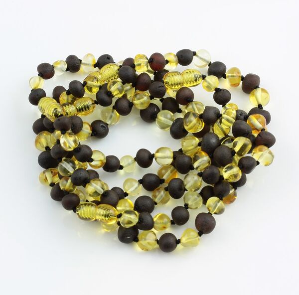 5 BAROQUE Baltic amber adult bracelets 22cm