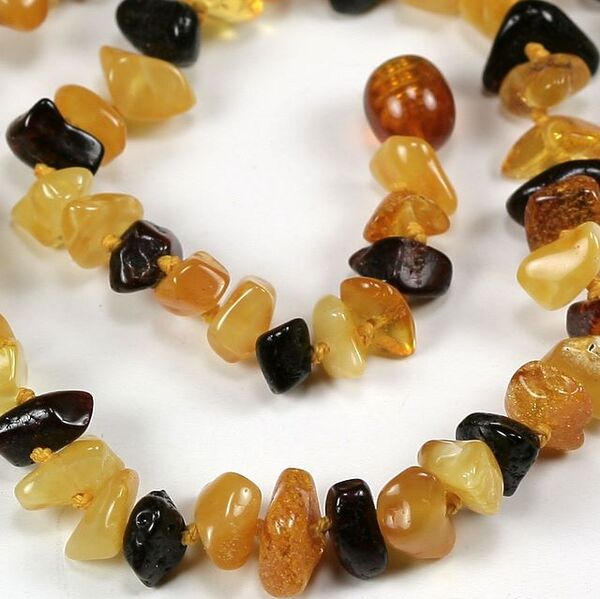 Wholesale Baby teething Baltic amber mixed bead necklaces