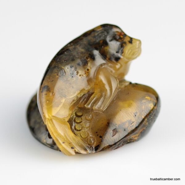 Carved Genuine BALTIC AMBER - Seal