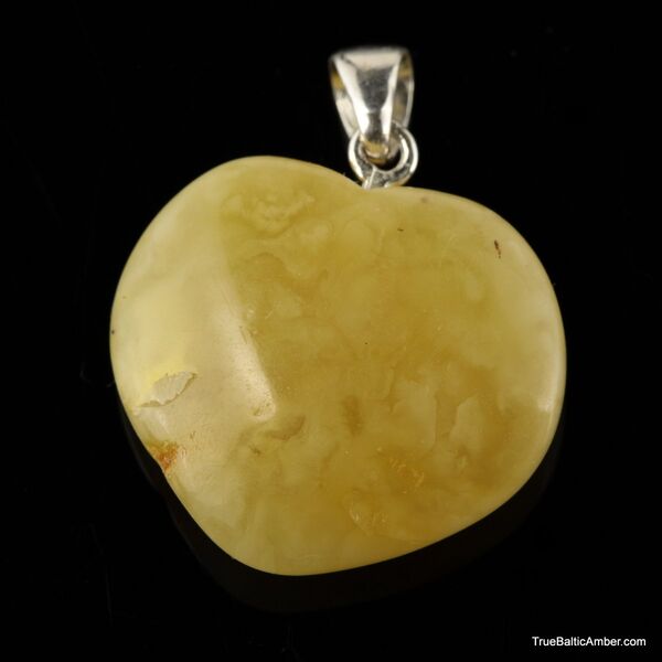 Butter HEART Baltic amber pendants