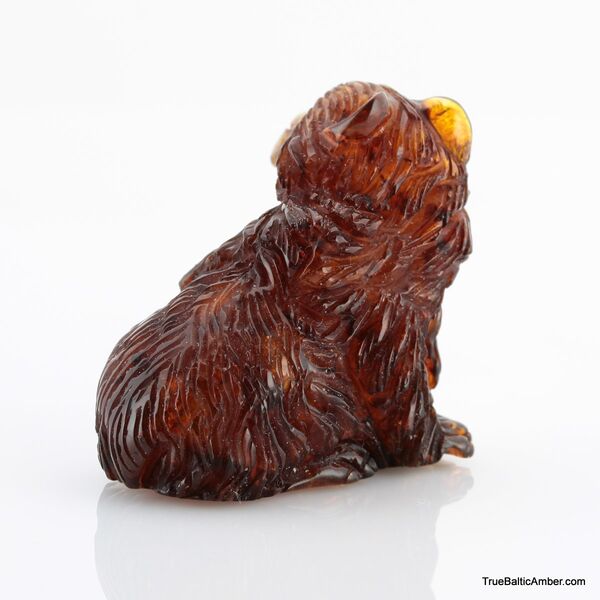 Carved Genuine BALTIC AMBER - Bear