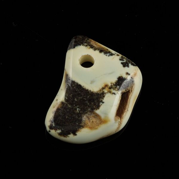 Baltic Amber Medallion pendant with hole