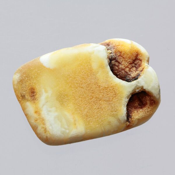 Raw Rough White Genuine Baltic amber 5g Stone