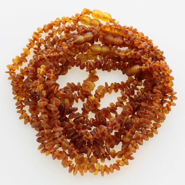 10 Raw CHIPS Baltic amber teething Baby necklaces 32cm