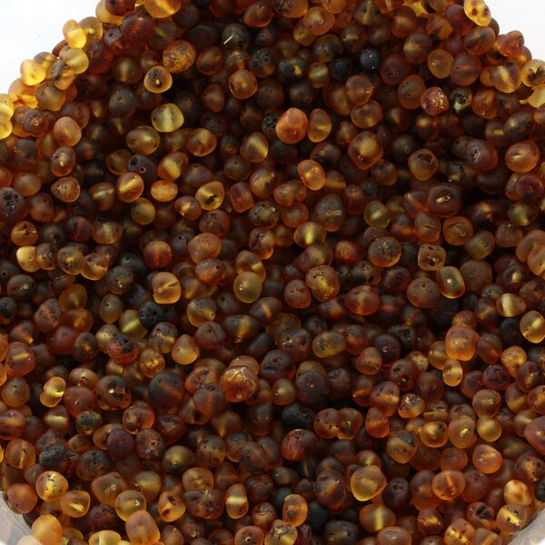 100gr of Raw Big Green BAROQUE Baltic amber holed loose beads