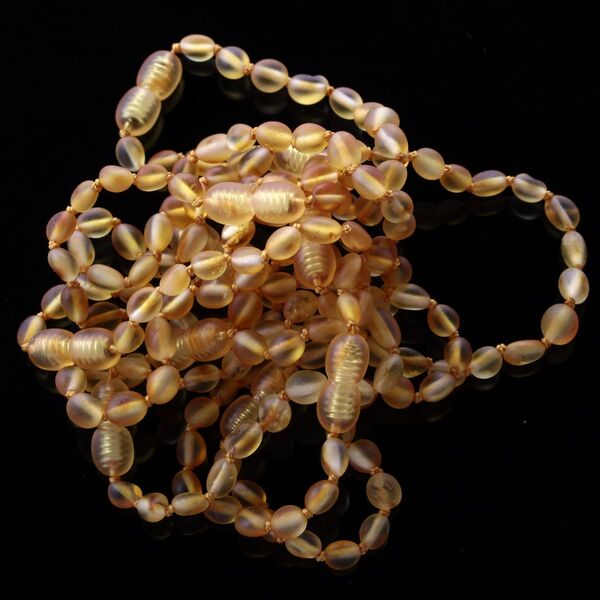 10 Raw Honey BEANS Baltic amber teething bracelets 14cm