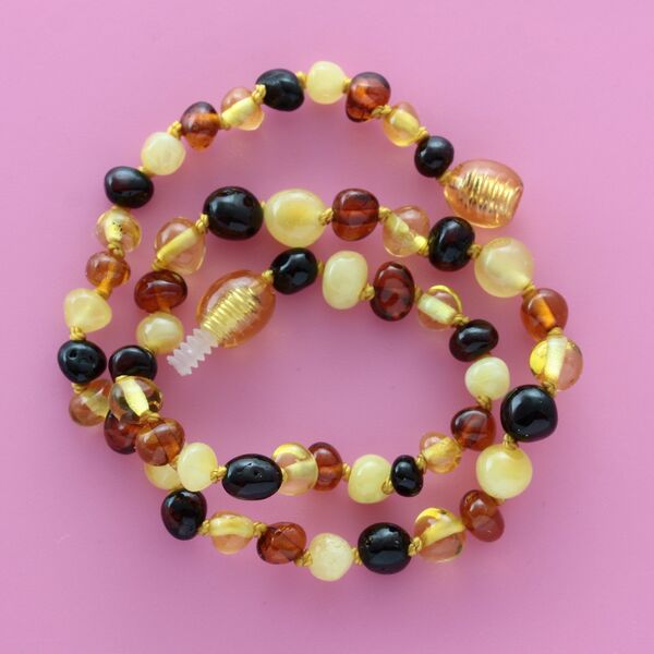 Multi4 Baltic Amber Teething Necklace For Babies