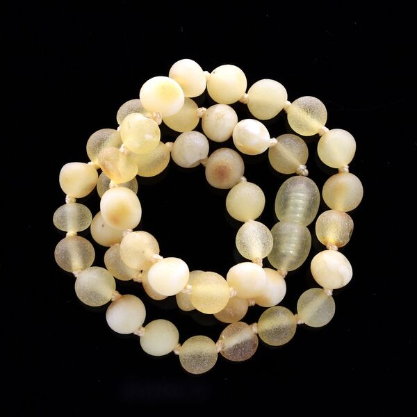 Raw Mix Baroque Teething Baltic Amber Necklace