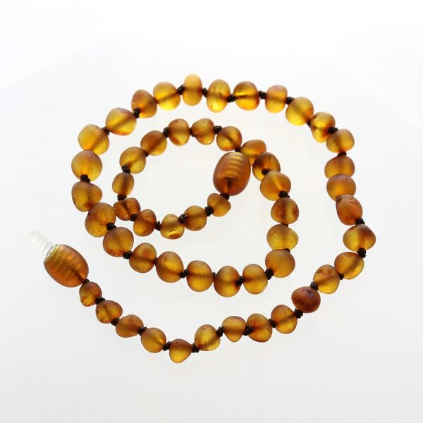 Raw Honey Baroque Teething Baltic amber Necklace