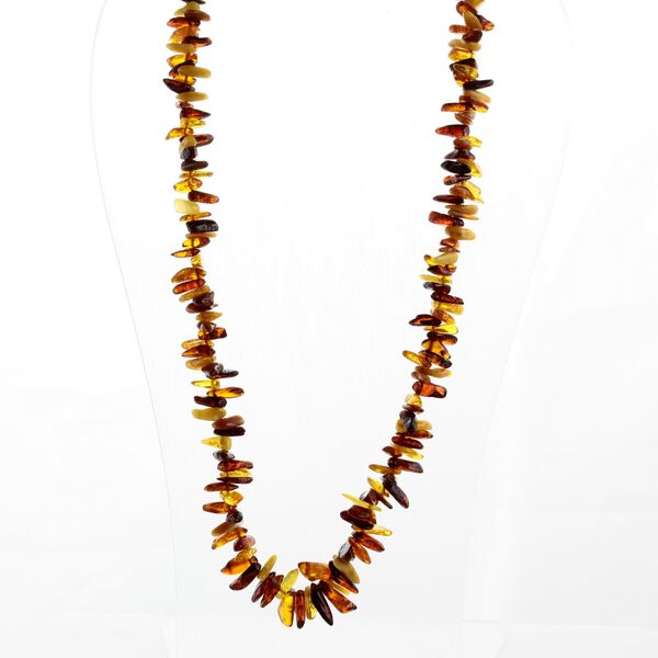 Multi Thorns Baltic amber Nuggets Necklace 62cm