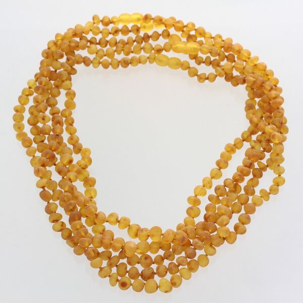 Certified Genuine Baltic Amber Necklace Alternative Pain Relief 12.5 Inches Raw Unpolished Baroque Baltic Amber Necklace Meraki Amber Necklace Cognac/Honey/Lemon Color 