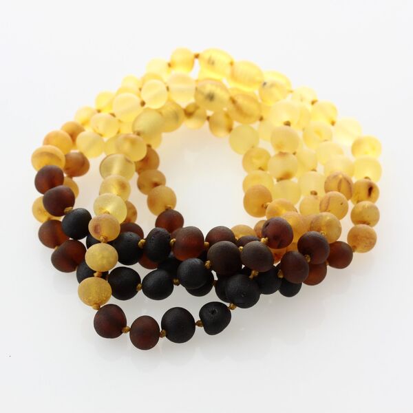 5 Raw Rainbow BAROQUE Baltic amber adult bracelets 18cm