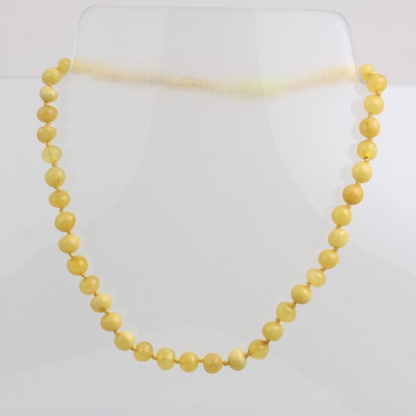 Milk BAROQUE Baltic amber teething necklace 32cm