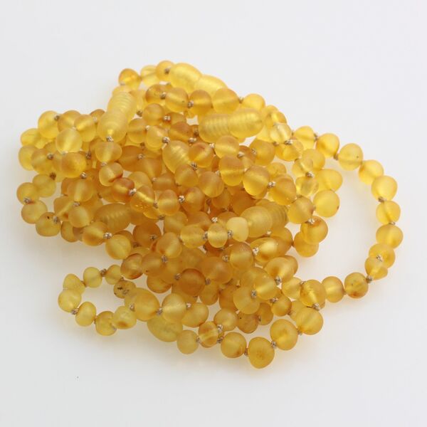 10 Raw Lemon BAROQUE Baltic amber teething bracelets 16cm