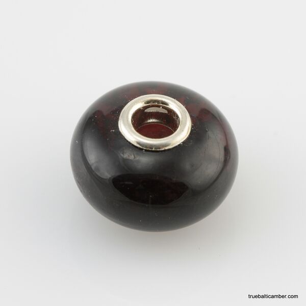 Cherry Baltic amber PANDORA style bead