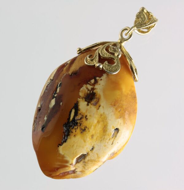 Vintage Butterscotch Natural Baltic Amber Pendant