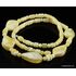 Butter white combination beads Baltic amber necklace