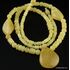 Butter combination beads Baltic amber necklace