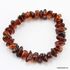Ruby Rounded Nuggets Baltic amber bracelet