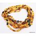 6 Multi Large BEANS Baltic amber adult wholesale necklaces