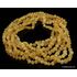 7 Raw Honey BAROQUE beads Baltic amber necklace