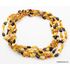 5 Multi BEANS Baltic amber adult wholesale necklaces 21in