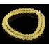 Lemon Raw ROUND beads Baltic amber necklace