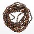 10 Dark BEANS Baltic amber teething necklaces 32cm