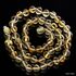 Lemon BAROQUE beads Baltic amber necklace 45cm