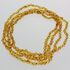 4 Raw Honey BAROQUE beads Baltic amber adult necklaces 45cm