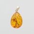 Glittering Carved Baltic Amber Pendant
