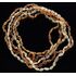 5 Raw BEANS Baltic amber adult necklaces 50cm