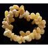 Butter Leaf Beads Baltic amber stretch bracelet 18cm