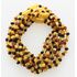 9 Raw Multi BAROQUE Baltic amber teething necklaces 28cm