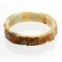Rough Squares Baltic amber stretch bracelet 19cm