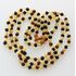 3 Raw Multi BAROQUE Baltic amber adult necklaces 53cm