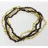 4 Green BAROQUE Baltic amber adult necklaces 45cm
