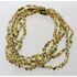 5 Green BAROQUE Baltic amber adult necklaces 45cm