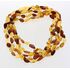 5 Raw Mix BEANS Baltic amber adult necklaces 45cm