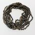 10 Raw Dark BAROQUE Baltic amber teething necklaces 33cm