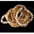 10 Raw Butter BAROQUE Baltic amber adult stretch bracelets 18cm