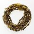 10 Green BAROQUE Baltic amber teething necklaces 32cm