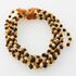 6 Raw Multi BAROQUE Baltic amber teething necklaces 32cm