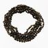 8 Dark BAROQUE teething Baltic amber necklaces 32cm