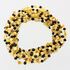 10 Raw Multi BAROQUE Baby teething Baltic amber necklaces 33cm