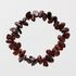 Cherry Leaves Baltic amber pieces stretch bracelet 18cm