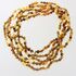5 Raw Mix BAROQUE Baltic amber adult necklaces 45cm