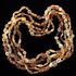 5 Raw Mix BEANS Baltic amber adult necklaces 50cm
