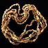 5 Raw Mix BEANS Baltic amber adult necklaces 55cm